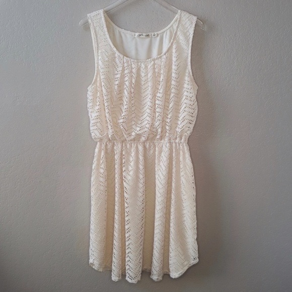 Liberty Love Cream Crochet Lace Dress Sz 3X - Picture 5 of 8